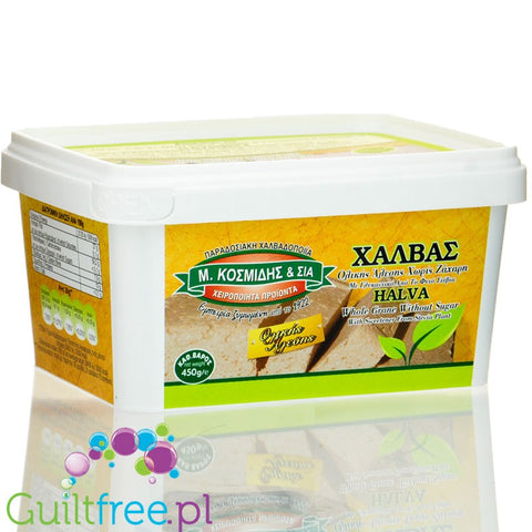 Kosmidis Tahini Wholegrane - sugar free Greek halva with stevia