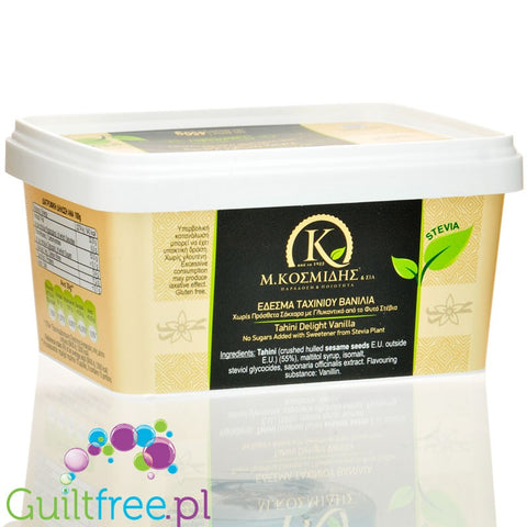 Kosmidis Tahini Delight Vanilla - sugar free Greek halva with stevia