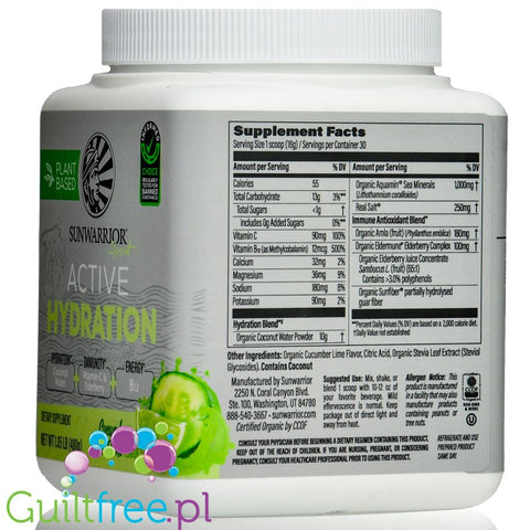 Sunwarrior Active Hydration Cucumber Lime