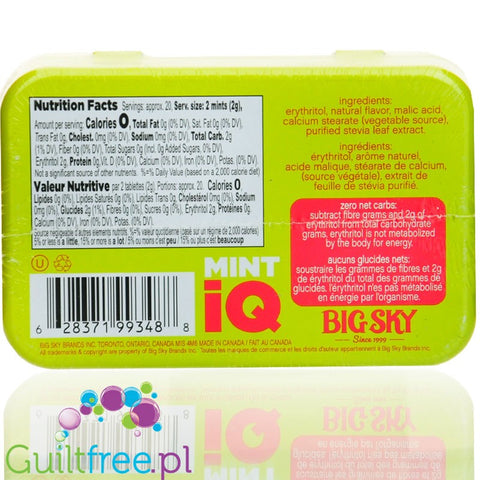 MintiQ Icy Citrus Mints sugar free dragees
