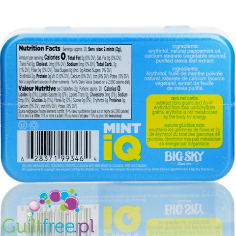 MintiQ Icy Icy Peppermint Mints  sugar free dragees