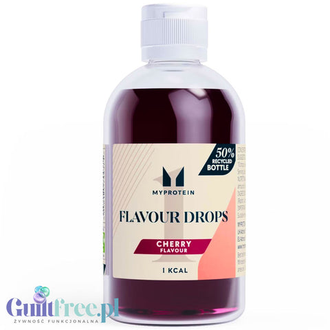 MyProtein Flavour Drops Cherry - aromat wiśniowy słodzony w kropelkach, 50ml