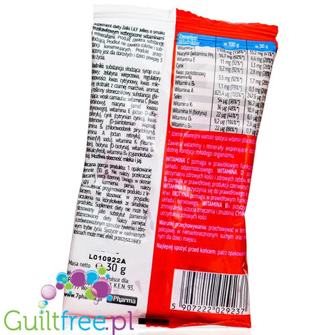LiLY sugar free jellies with vitamins, strawberry flavors