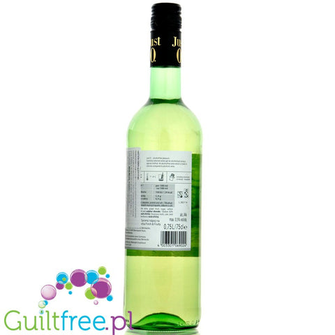 Just 0 White Wine 750ml - alcohol free semi sweet white wine 24kcal
