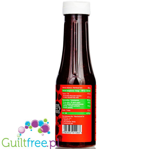 OstroVit Jelly Squeeze, low calorie thick fruit topping, Cherry