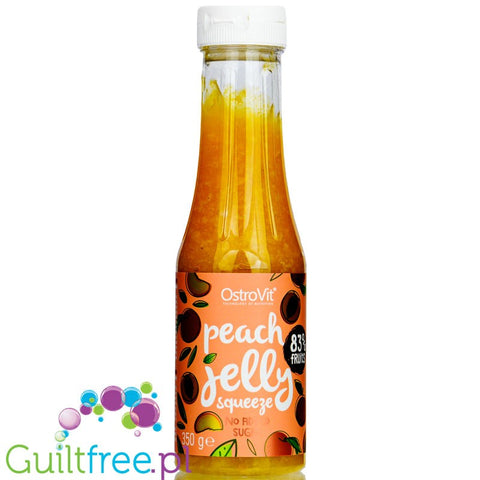 OstroVit Jelly Squeeze, low calorie thick fruit topping, Peach