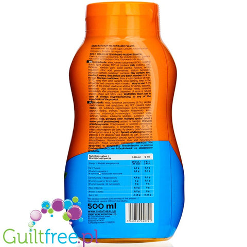 Cheat Meal Mayo Ketchup fat free, low calorie sauce