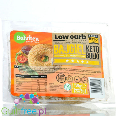 Balviten High Protein Bagels with Sesame (gluten free)