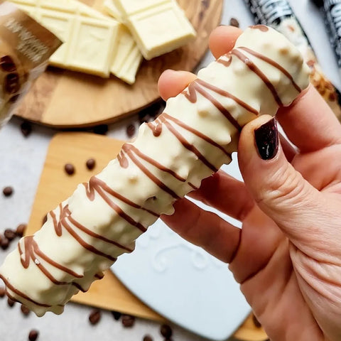 Warrior Crunch Bar - White Choc Mocha no added sugar protein bar