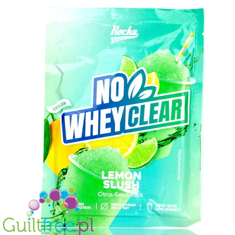 Rocka Nutrition No Whey Clear Lemon Slush - vegan hydrolyzate, soda-like protein powder, sachet