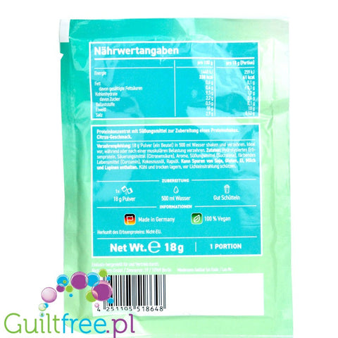 Rocka Nutrition No Whey Clear Lemon Slush - vegan hydrolyzate, soda-like protein powder, sachet