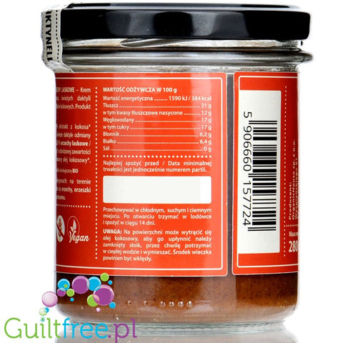 Organic House Dactinella Hazelnut - hazelnut date-coconut cream without added sugar, vegan & organic