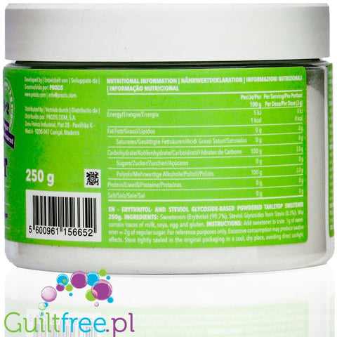 Prozis Keto Sweetener, Sugar Replacement 250g