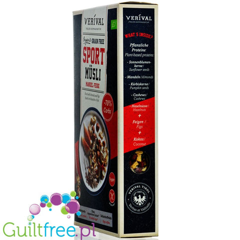 VERIVAL GLUTEN FREE MUESLI WITH ALMONDS AND FIGS ORGANIC 300 g
