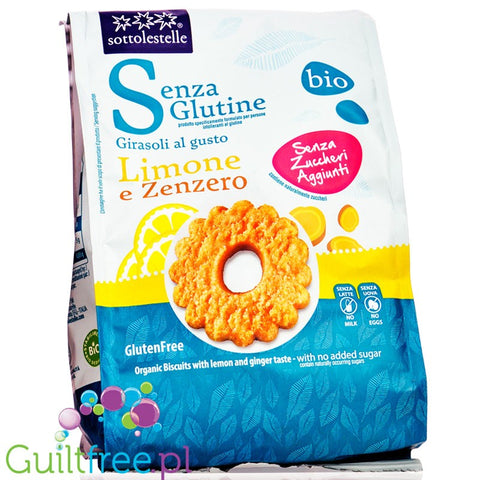 Sottolestelle Cookies Lemon and Ginger with no added sugar