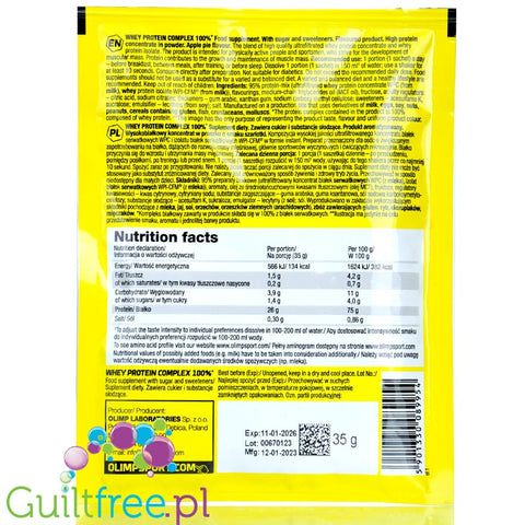 Olimp Whey Protein Complex Apple Pie, single sachet