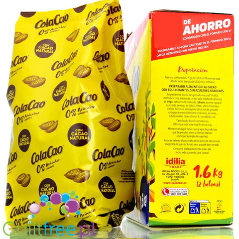 Cola Cao 0% Azúcares Añadidos: con Cacao Natural