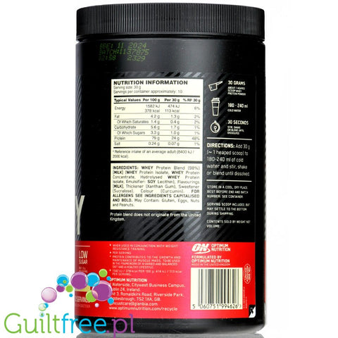 Optimum Nutrition, Whey Gold Standard 100% 0,3kg Vanilla Ice Cream
