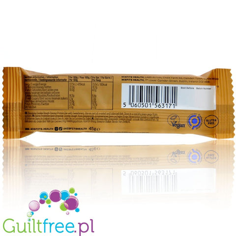 Misfits Vegan Protein Bar Chocolate Cookie Dough  - vegan protein bar