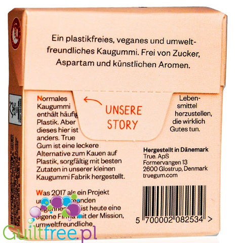 True Gum Raspberry & Vanilia -  sugar-free chewing gum