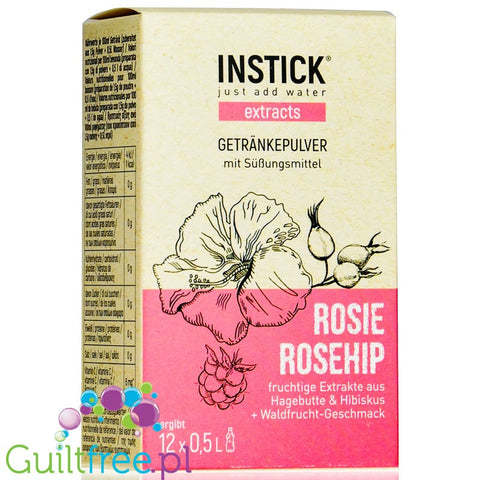INSTICK Rosie Rosehip Stiks sugar free instant drink