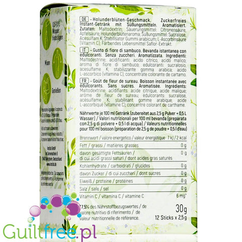 INSTICK Elderberry Sticks sugar free instant drink