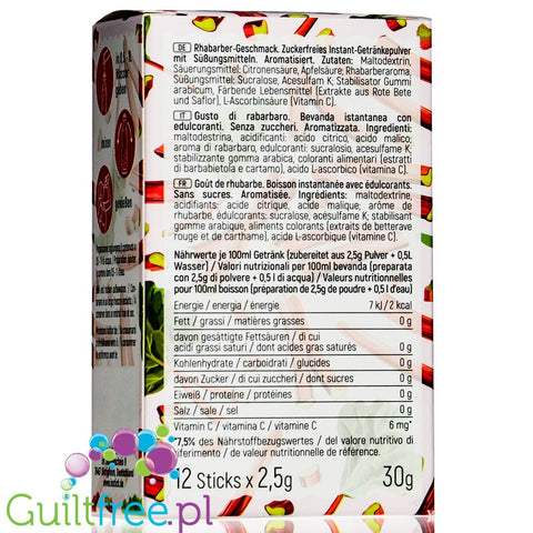 INSTICK Rhubarb Sticks sugar free instant drink