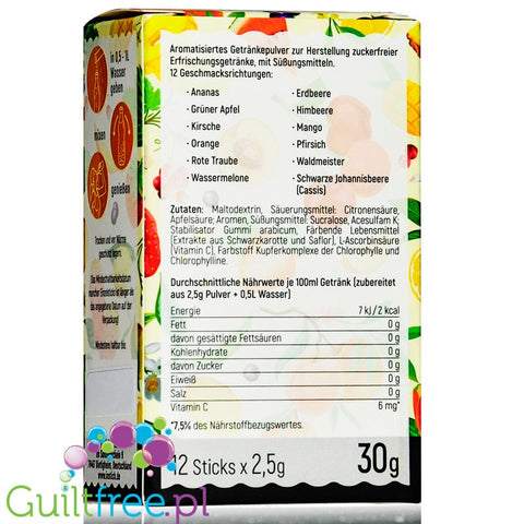 INSTICK Mix Pack Sticks 12 x 0,5L sugar free instant drink