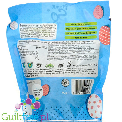 Plamil So Free Easter Vegan OatM!lk Egg 92g