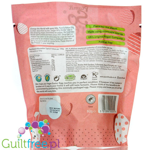 Plamil Easter Range 'White' Half Eggs In Pouch 92g