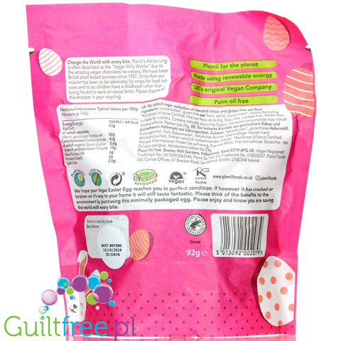 Plamil So Free Easter Vegan OatM!lk Egg No Added Sugar 92g