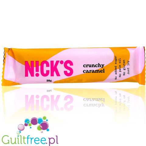 N!CK'S Nick's Crunchy Caramel 28g, No Added Sugar, Gluten Free