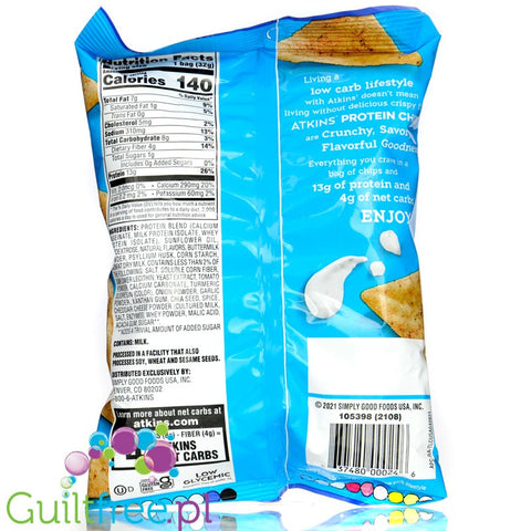 Atkins Nutritionals Protein Chips Ranch
