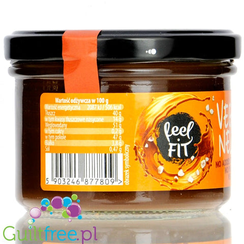 Feel FIT Veganela Salted Caramel- sugar free vegan cocoa & hazelnut cream