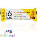 IQ Bar Peanut Butter Chip Brain & Body plant protein bar with Lion's Mane, MCTs, Omega-3, flavonoids, vitamin-E and choline