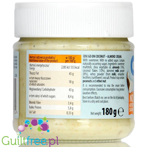 Sante GoON CocoNut Cream sugar free spread