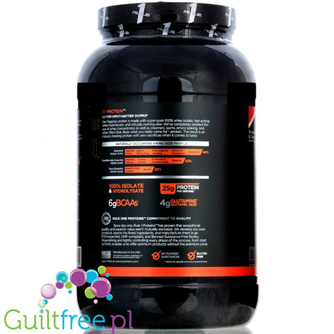 Rule1 R1 Protein Strawberries & Creme protein powder, 900g