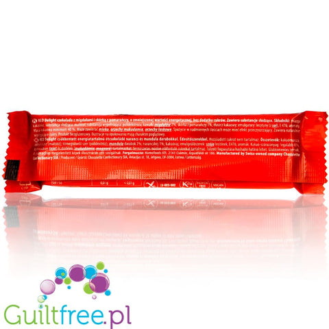 RED Delight Dark Chocolate with Orange & Almonds 75kcal