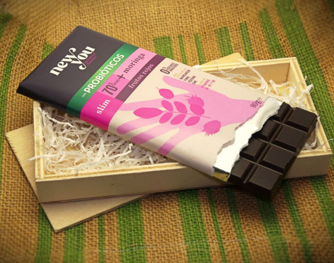 NewYou Slim Chocolate 70% Cocoa + Moringa, Blueberry 80g