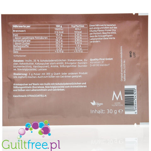 More Nutrition Chunky Flavor Straciatella, sachet 30g