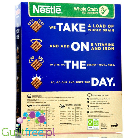 Nestle Shreddies Original - breakfast cereals without added sugar