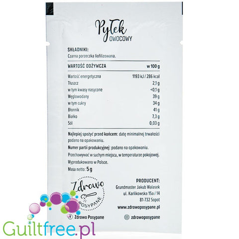 Zdrowo Posypane, Blackcurrant - lyophilised fruit powder, 100% fruits
