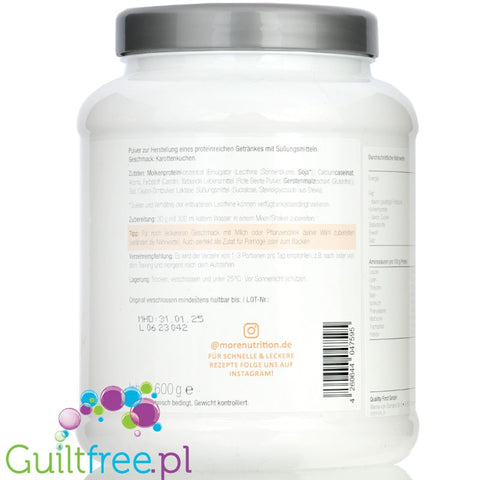 More Nutrition Total Protein Carrot Cake 0,6KG, limited edition