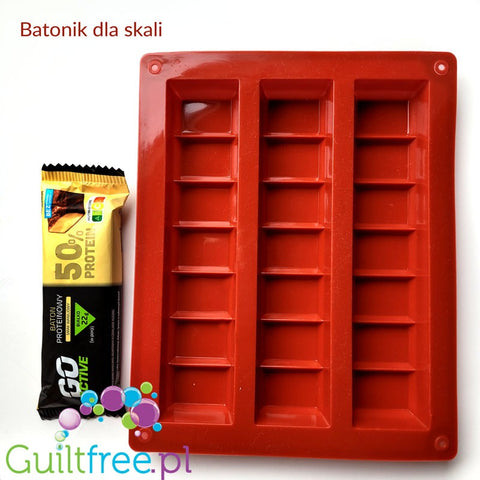 Silicone mold for homemade protein bars (for 12 bars)