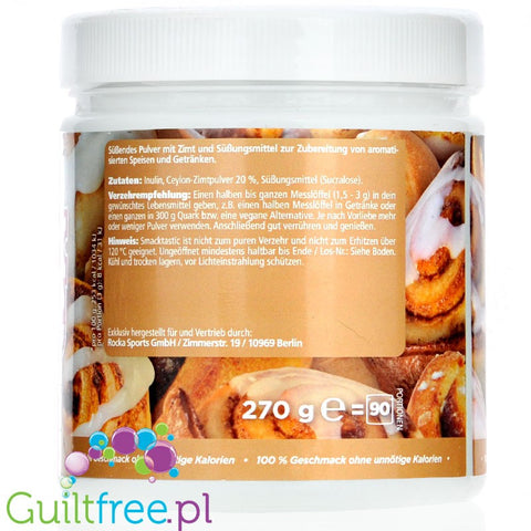 Rocka Nutrition Smacktastic Cinnamon Roll 270g vegan concentrated food flavoring