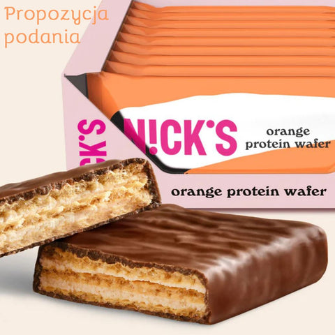N!CK'S Nick's Protein Waffer, Chocolate Orange 