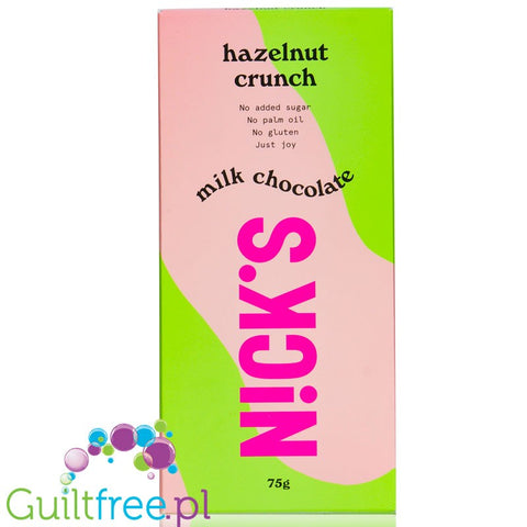 N!CK'S Nicks Milk Chocolate Hazelnut Crunch 75g