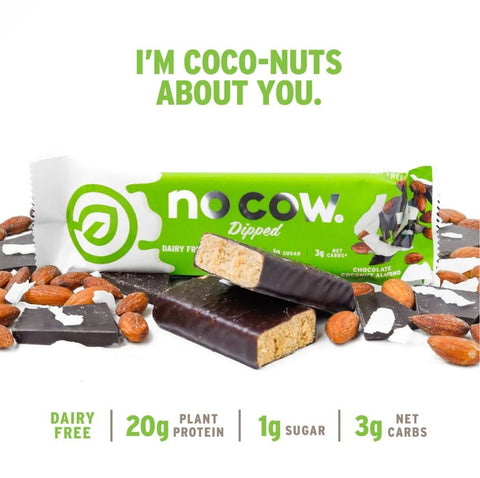 No Cow Bar Dipped, Chocolate Coconut Almond