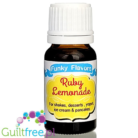 Funky Flavors Ruby Lemonade liquid food flavoring, sugar & sweetener free