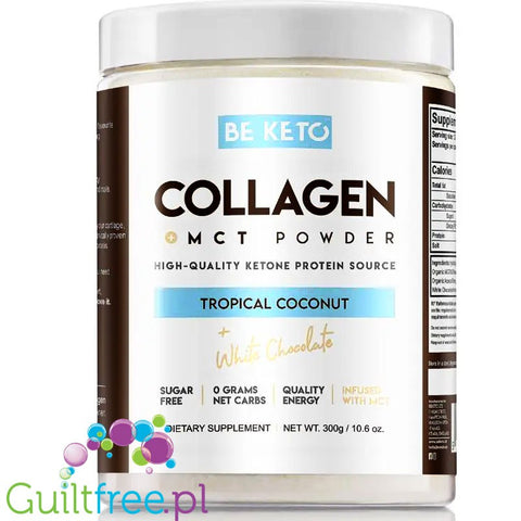 BeKeto™ Collagen + MCT, Tropical Coconut & White Chocolate flavour, 300g
